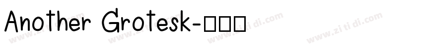 Another Grotesk字体转换